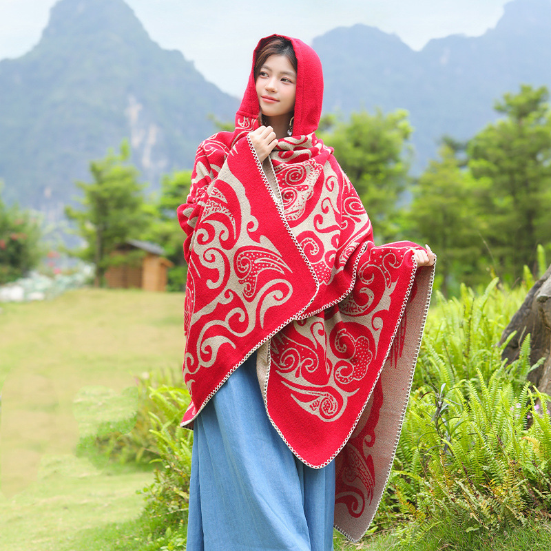 وشاح نسائي جديد بغطاء رأس دافئ - مراجعة Go Ethnic Fashion وسعره