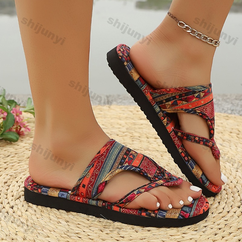 Sandales نسائية كبيرة الحجم 20 - مراجعة Ethnic Modern Fashion وسعره